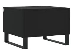 Mesa De Centro* Conjunto de 2 Mesas de Centro | Mesa de apoio | Mesa de café 50x46x35 cm derivados de madeira Preto