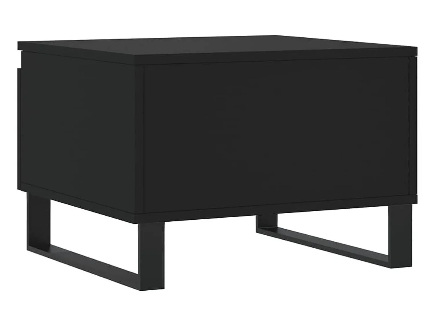 Mesa De Centro* Conjunto de 2 Mesas de Centro | Mesa de apoio | Mesa de café 50x46x35 cm derivados de madeira Preto