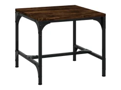 Mesa De Centro| Conjunto de 2 Mesas de Centro | Mesa de apoio | Mesa de café 40x40x40 cm deriv. madeira carvalho fumado Castanho