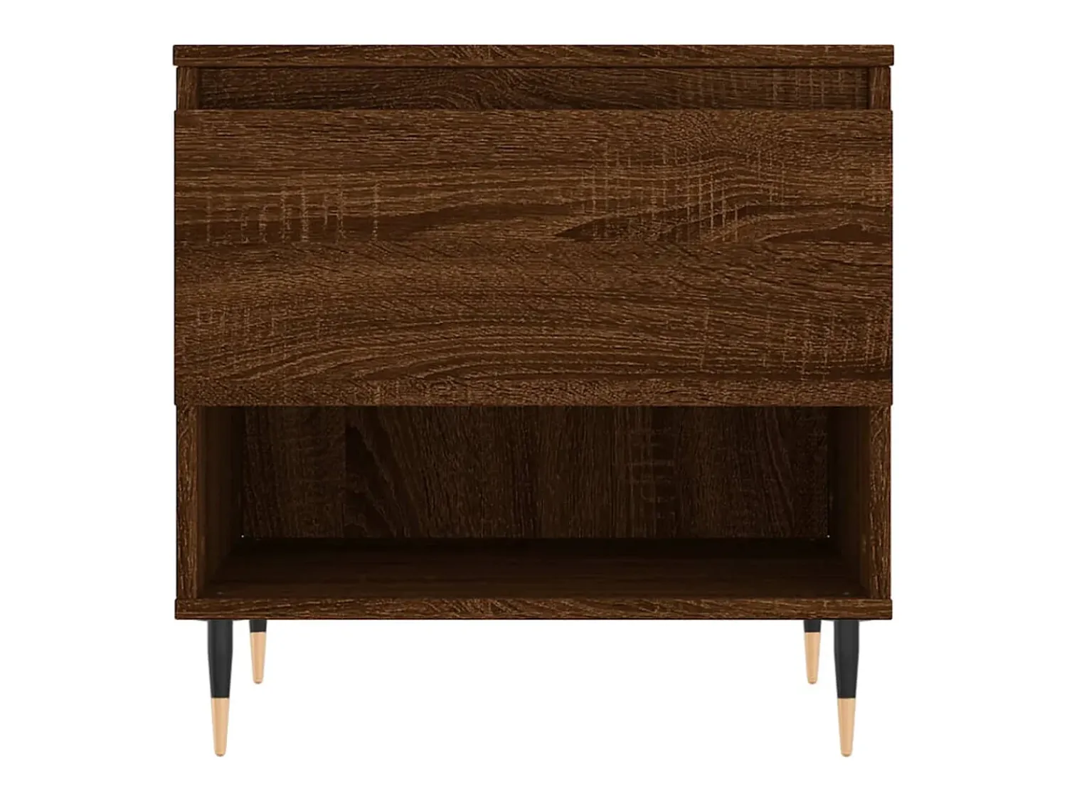 Mesa De Centro* Conjunto de 2 Mesas de Centro | Mesa de apoio | Mesa de café 50x46x50 cm deriv. madeira carvalho Castanho