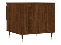 Mesa De Centro* Conjunto de 2 Mesas de Centro | Mesa de apoio | Mesa de café 50x46x50 cm deriv. madeira carvalho Castanho