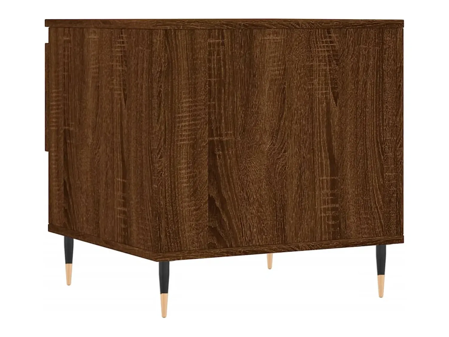 Mesa De Centro* Conjunto de 2 Mesas de Centro | Mesa de apoio | Mesa de café 50x46x50 cm deriv. madeira carvalho Castanho