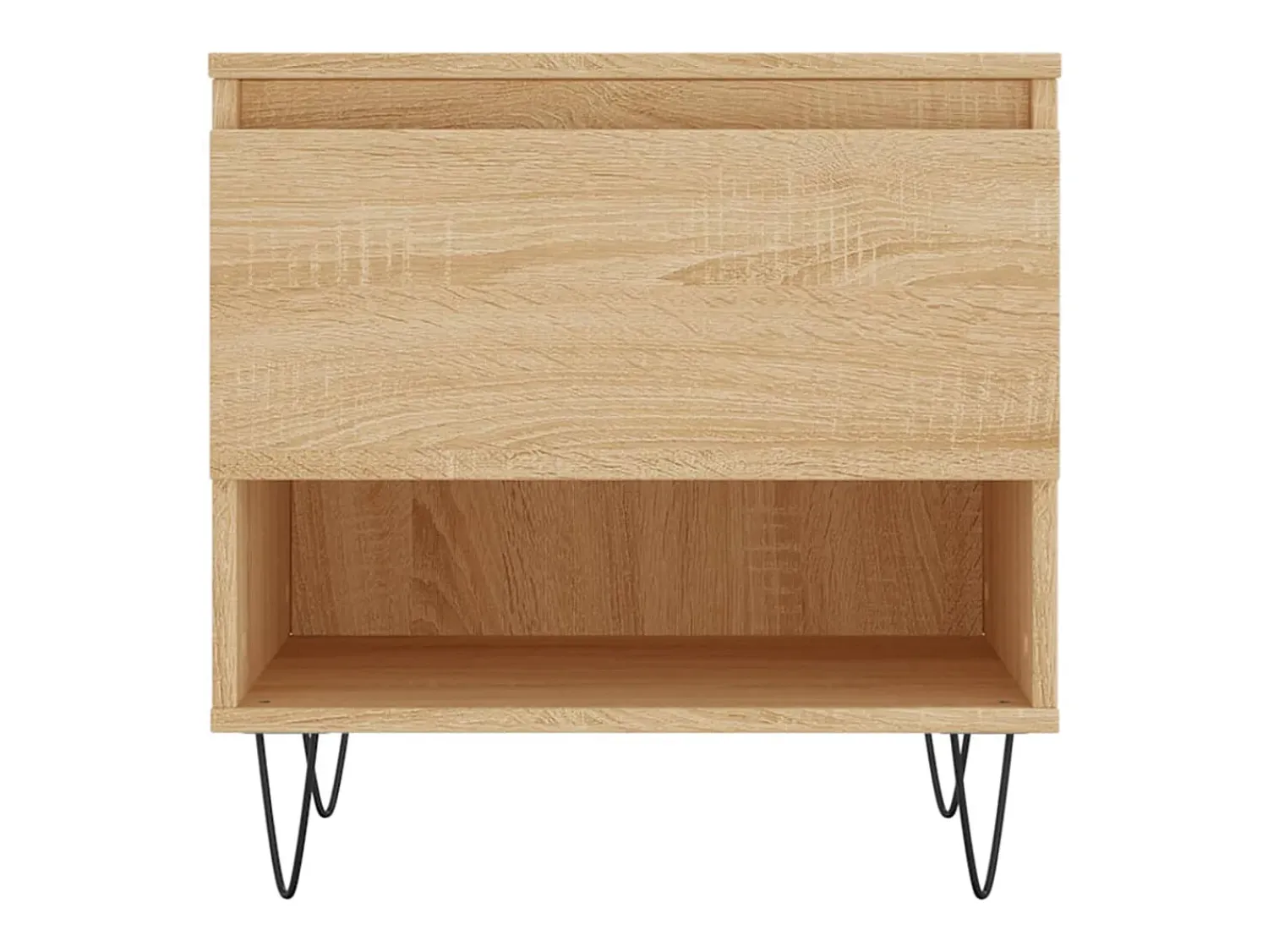 Mesa De Centro* Conjunto de 2 Mesas de Centro | Mesa de apoio | Mesa de café 50x46x50cm deriv. madeira carvalho sonoma Castanho