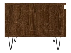 Mesa De Centro| Conjunto de 2 Mesas de Centro | Mesa de apoio | Mesa de café 50x46x35 cm deriv. madeira carvalho Castanho