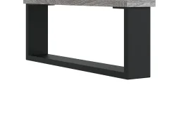 Mesa De Centro* Conjunto de 2 Mesas de Centro | Mesa de apoio | Mesa de café 50x46x35cm deriv. madeira sonoma Cinzento