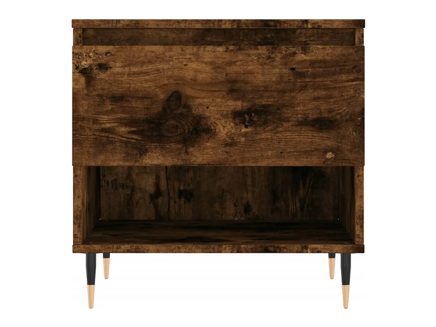Mesa De Centro* Conjunto de 2 Mesas de Centro | Mesa de apoio | Mesa de café 50x46x50cm deriv. madeira carvalho fumado Castanho