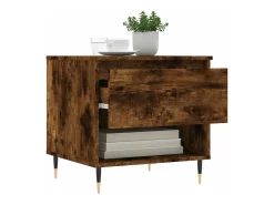Mesa De Centro* Conjunto de 2 Mesas de Centro | Mesa de apoio | Mesa de café 50x46x50cm deriv. madeira carvalho fumado Castanho