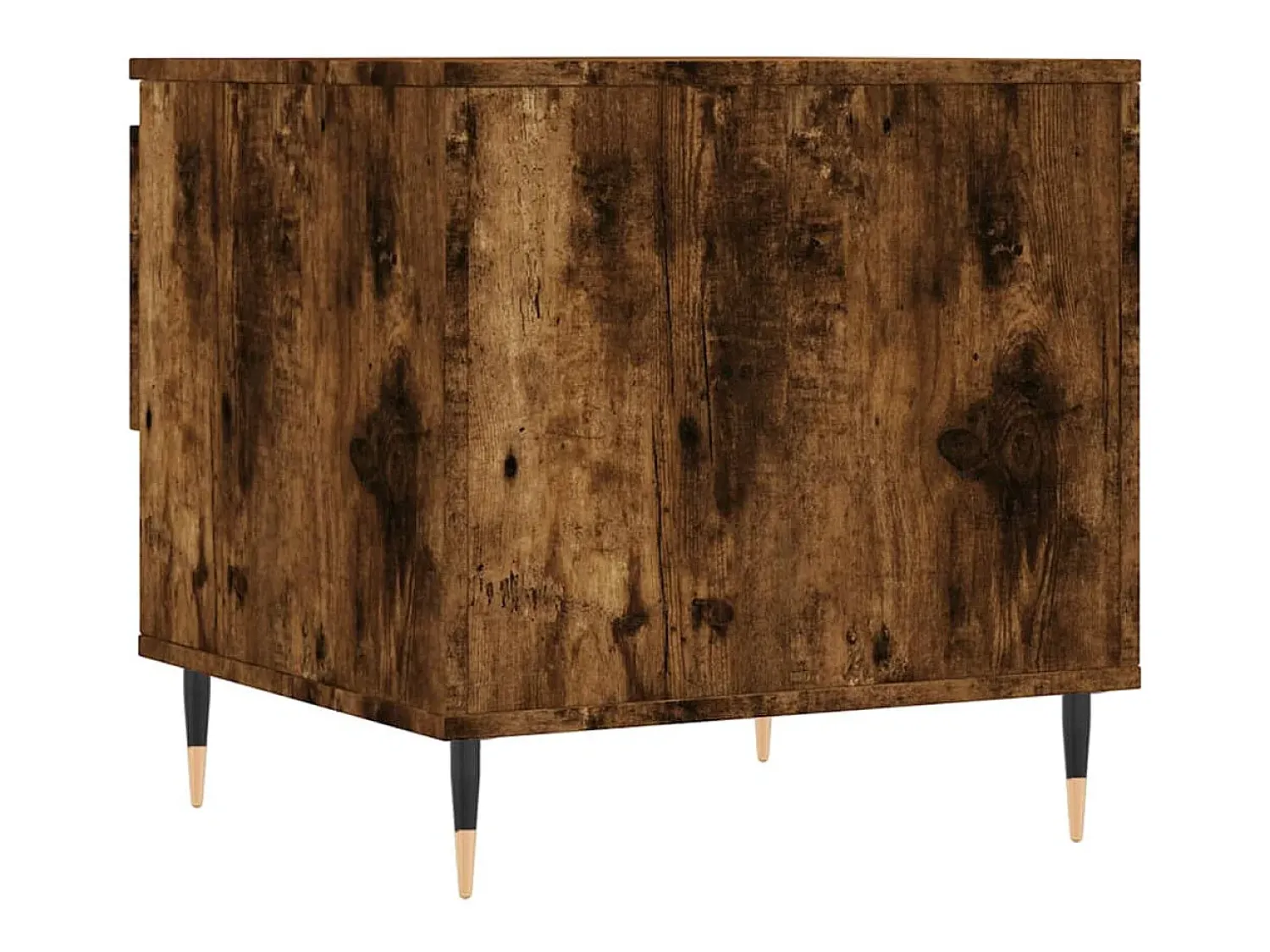 Mesa De Centro* Conjunto de 2 Mesas de Centro | Mesa de apoio | Mesa de café 50x46x50cm deriv. madeira carvalho fumado Castanho