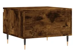 Conjunto de 2 Mesas de Centro | Mesa de apoio | Mesa de café 50x46x35cm deriv. madeira carvalho fumado^ Mesa De Centro