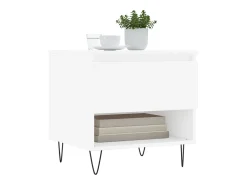 Discount Conjunto de 2 Mesas de Centro | Mesa de apoio | Mesa de café 50x46x50 cm derivados de madeira Branco