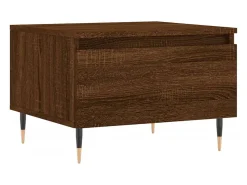 Online Conjunto de 2 Mesas de Centro | Mesa de apoio | Mesa de café 50x46x35 cm deriv. madeira carvalho Castanho