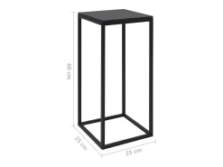 Mesa De Centro| Conjunto de 2 Mesas de Centro | Mesa de apoio | Mesa de café aço Preto