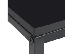 Mesa De Centro| Conjunto de 2 Mesas de Centro | Mesa de apoio | Mesa de café aço Preto