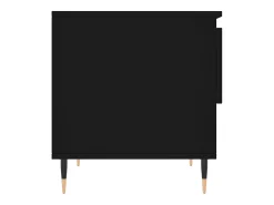 Mesa De Centro| Conjunto de 2 Mesas de Centro | Mesa de apoio | Mesa de café 50x46x50 cm derivados de madeira Preto
