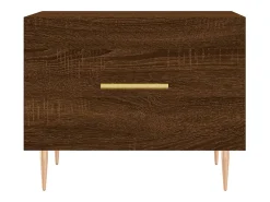 Conjunto de 2 Mesas de Centro | Mesa de apoio | Mesa de café 50x50x40 cm madeira proc. carvalho^ Mesa De Centro