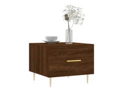 Conjunto de 2 Mesas de Centro | Mesa de apoio | Mesa de café 50x50x40 cm madeira proc. carvalho^ Mesa De Centro