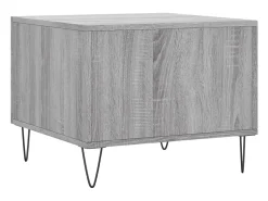 Mesa De Centro* Conjunto de 2 Mesas de Centro | Mesa de apoio | Mesa de café 50x50x40 cm madeira proc. sonoma cinza Cinzento