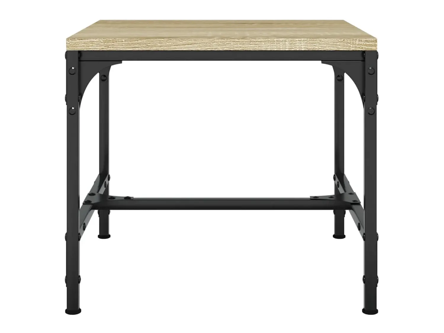 Mesa De Centro* Conjunto de 2 Mesas de Centro | Mesa de apoio | Mesa de café 40x40x35 cm deriv. madeira carvalho sonoma Castanho