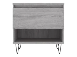 Online Conjunto de 2 Mesas de Centro | Mesa de apoio | Mesa de café 50x46x50cm deriv. madeira sonoma Cinzento