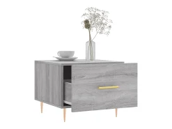 Mesa De Centro| Conjunto de 2 Mesas de Centro | Mesa de apoio | Mesa de café 50x50x40 cm madeira proc. sonoma cinza Cinzento