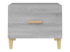 Conjunto de 2 Mesas de Centro | Mesa de apoio 50x50x40 cm madeira proc. sonoma cinza^ Mesa De Centro