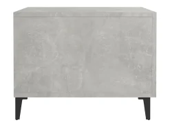 Mesa De Centro| Conjunto de 2 Mesas de Centro | Mesa de apoio + pernas de metal 50x50x40 cm sonoma cinza Cinzento