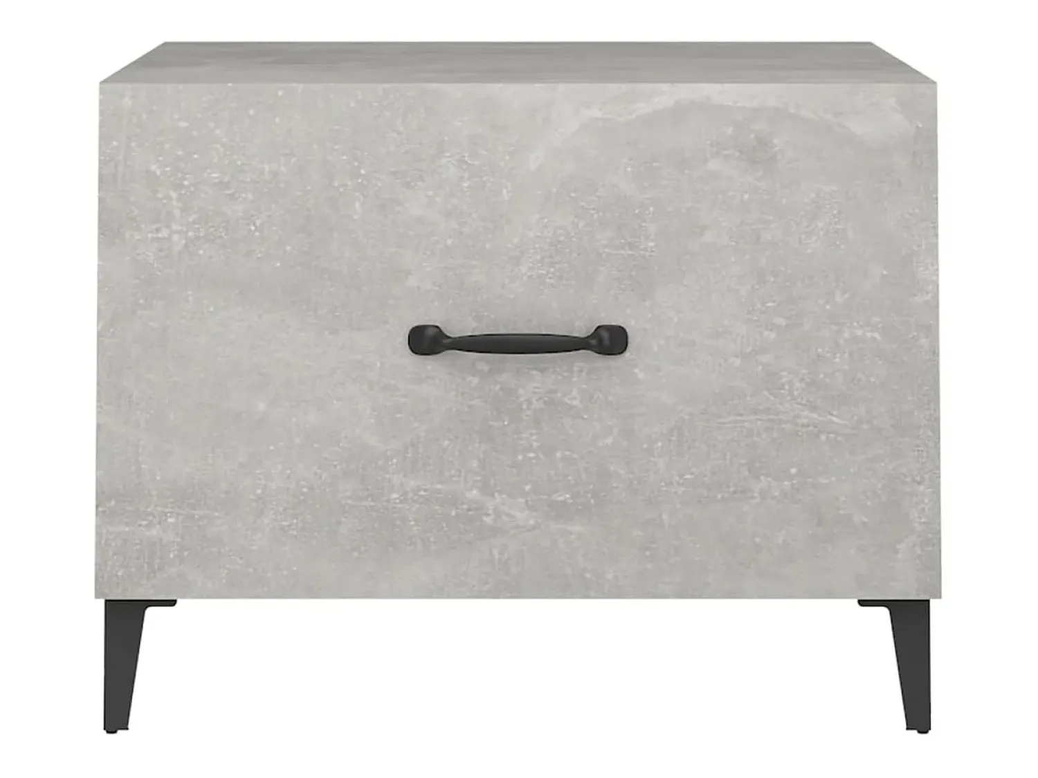 Mesa De Centro| Conjunto de 2 Mesas de Centro | Mesa de apoio + pernas de metal 50x50x40 cm sonoma cinza Cinzento