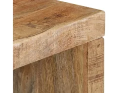 Sale Conjunto de 2 Mesas de Centro | Mesa de apoio madeira de mangueira maciça Castanho