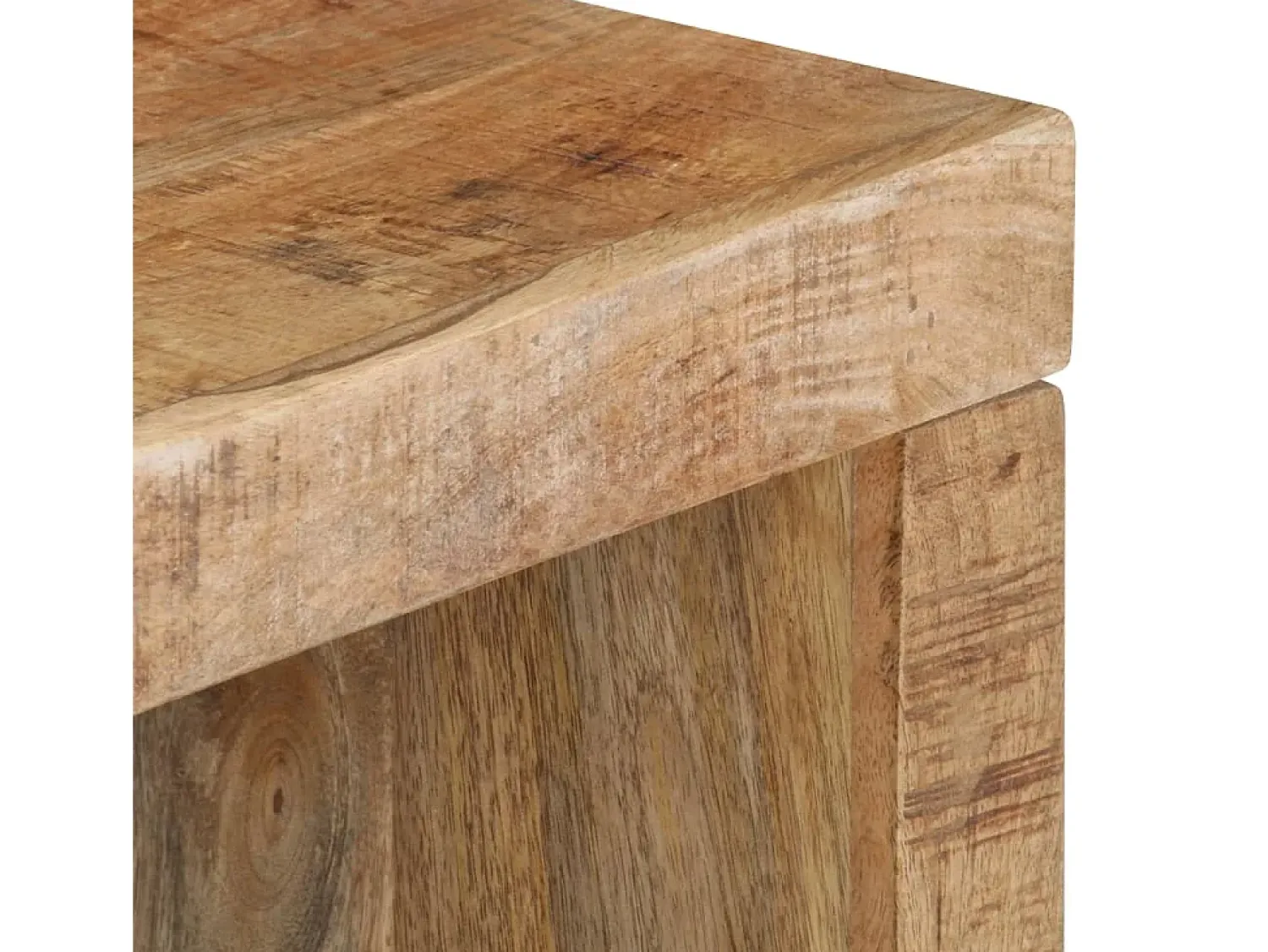 Sale Conjunto de 2 Mesas de Centro | Mesa de apoio madeira de mangueira maciça Castanho