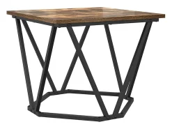Mesa De Centro| Conjunto de 2 Mesas de Centro | Mesa de apoio Carvalho fumado Castanho