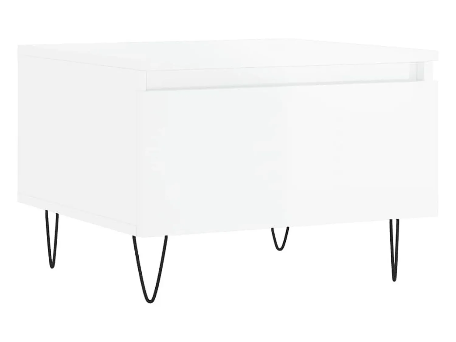 Conjunto de 2 Mesas de Centro | Mesa de apoio | Mesa de café 50x46x35cm deriv. madeira brilhante^ Mesa De Centro