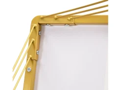 ModernLuxe Conjunto de 2 mesas de encastrar - tampo em mármore - Branco e Dourado^ Mesa De Centro