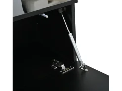Móvel De Tv*Hauss Spole Conjunto de 3 peças para parede de TV - Suporte para TV + Vitrine + Prateleira - Preto