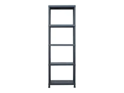 Helloshop26 Conjunto de 5 prateleiras de armazenamento capacidade de 125 kg 60 x 30 x 180 cm plástico 02_0000673^ Prateleira
