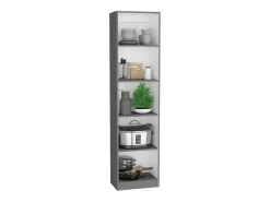 Hot TuHome Conjunto de estantes para escritório em melamina de 3 peças com prateleiras e 4 portas , 180.6 cm X 152.8 cm X 29.9 cm , Multicolor Multicor