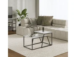 Vicco Conjunto de mesa de centro branco/ 60x50x38 myra^ Mesa De Centro