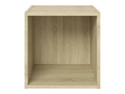 Móvel De Tv|Helloshop26 Conjunto de móveis armário aparador TV televisão sala de estar quarto 8 peças carvalho sonoma madeira projetada marrom 02_0025303 Castanho