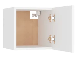 Móvel De Tv*Helloshop26 Conjunto de móveis armário aparador tv televisão sala estar quarto 6 peças madeira projetada branca 02_0025013 Branco