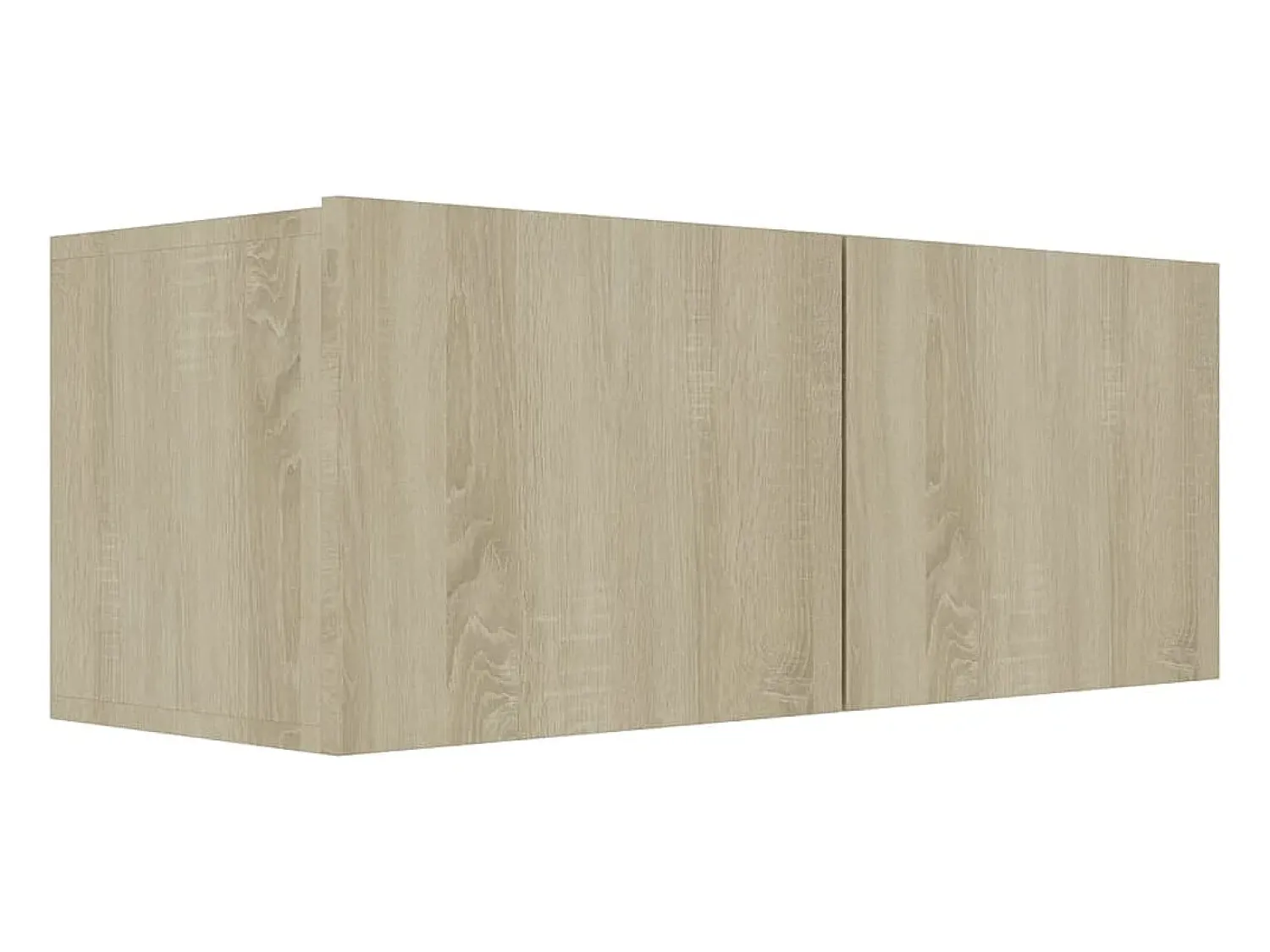Clearance Helloshop26 Conjunto de móveis armário aparador TV televisão sala de estar quarto sala 4 peças sonoma carvalho madeira projetada marrom 02_0024802 Castanho