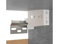 Móvel De Tv*Helloshop26 Conjunto de móveis armário buffet TV televisão sala de estar quarto sala de estar 7 peças madeira projetada cinza 02_0025166 Castanho