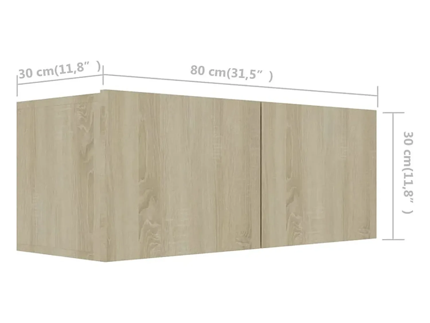 Móvel De Tv*Helloshop26 Conjunto de móveis de 4 peças incluindo guarda-roupa aparador suporte para TV sala de estar/quarto madeira de engenharia de carvalho Sonoma marrom 02_0024306 Castanho