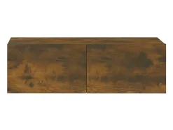 Helloshop26 Conjunto de móveis de 5 peças incluindo guarda-roupa aparador rack para TV sala de estar/quarto sofá carvalho defumado madeira industrializada marrom 02_0024965^ Móvel De Tv