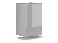 Price Factory Conjunto de móveis de sala suspenso, parte superior preta, parte inferior branca, coleção CEPTO XIV. 256cm, 10 móveis, leds.^ Móvel De Tv