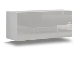Móvel De Tv*Price Factory Conjunto de móveis de sala de estar s suspensos coleção CEPTO XIV. 256cm, 10 móveis, 10 portas, leds. Branco