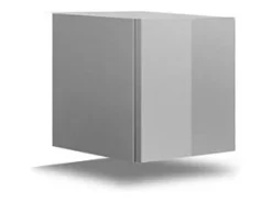 Clearance Price Factory Conjunto de móveis de sala de estar s suspensos coleção CEPTO XVII 249cm, 10 móveis, LEDs, modulares. Branco