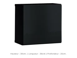 Móvel De Tv*Price Factory Conjunto de móveis para sala de estar SWITCH XXIV, design em cor brilhante. Preto