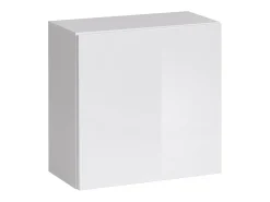 Móvel De Tv*Price Factory Conjunto de móveis para sala de estar da coleção SWITCH VII, cor carvalho com acabamentos fresados e branco brilhante. Castanho