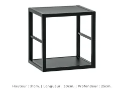 Móvel De Tv*Price Factory Conjunto de móveis para sala de estar estilo industrial SWITCH M2. Cor branca. Branco