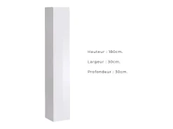 Móvel De Tv|Price Factory Conjunto de móveis para sala de estar estilo industrial SWITCH M5. Cor branca. Branco