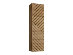 Móvel De Tv|Price Factory Conjunto de móveis para sala SWITCH III design, nas cores carvalho e preto. Acabamentos em efeito carvalho fresado e brilhante. Castanho